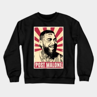 Retro Vintage Rapper Malone Tatto Crewneck Sweatshirt